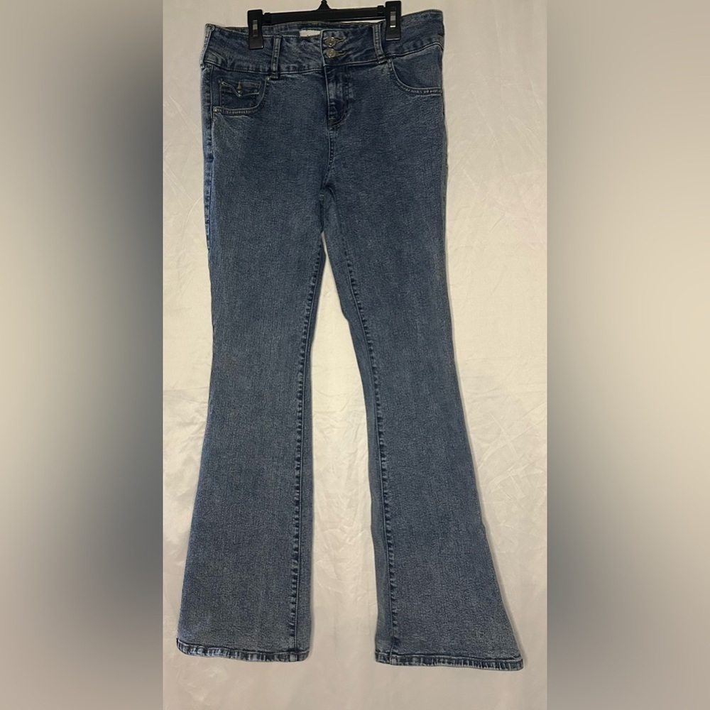 Pacsun Women’s Denim Blue Jean with Pockets size 30 Stretch Low Rise Bootcut - Picture 12 of 13